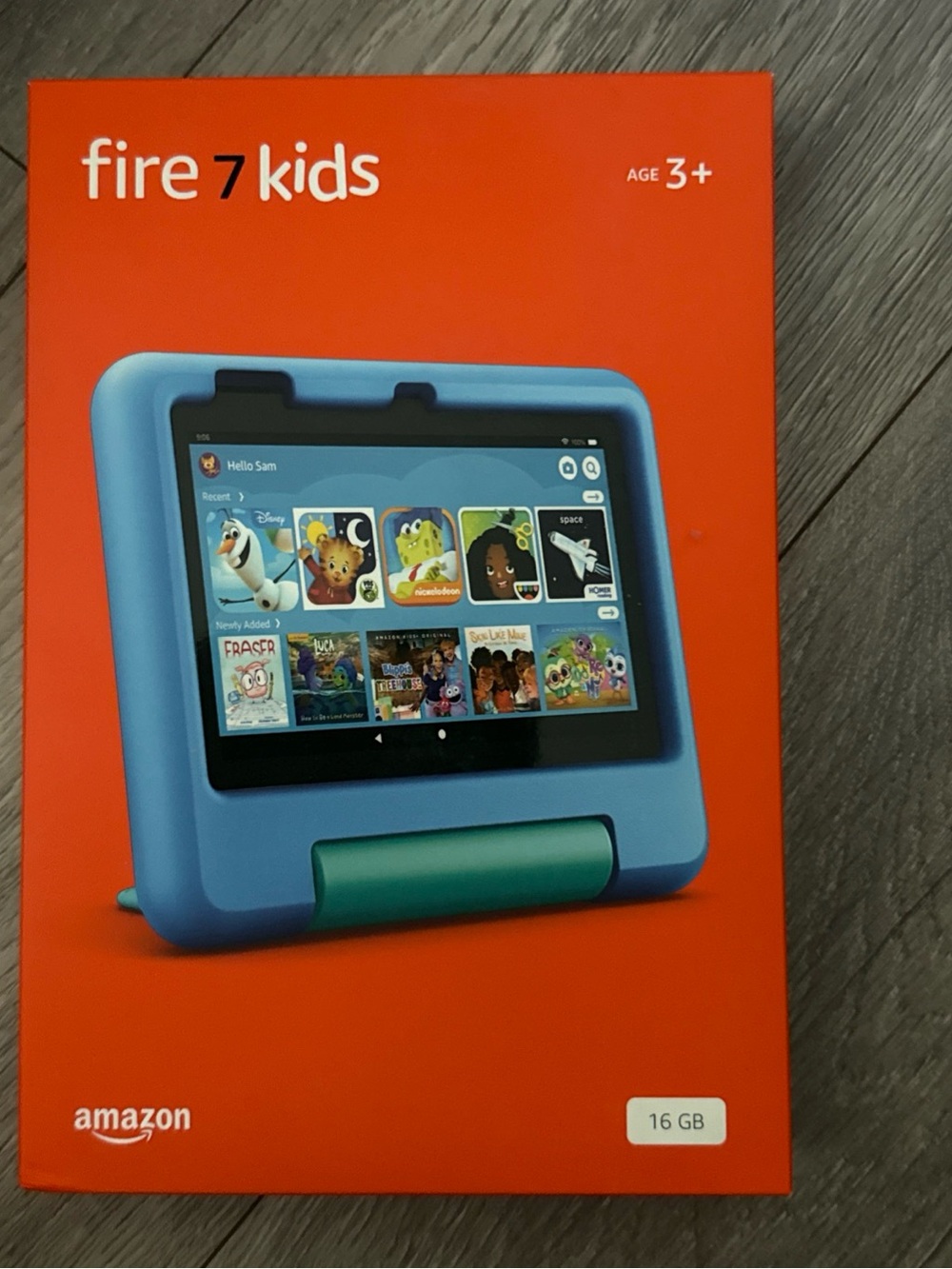 Amazon Fire 7 Kids Tablet - Light Blue Case with Teal Stand